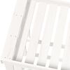 vidaXL Patio Log Holder White 42.5x20.5x29.1" Solid Wood Pine