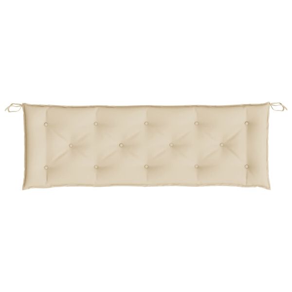 vidaXL Garden Bench Cushion Beige 59.1"x19.7"x2.8" Oxford Fabric