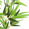 vidaXL Artificial Plant Green Real bamboo stalks, Polyester leaves 59.1 in