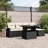 vidaXL Garden Sofa Set Black PE rattan Large Modular Garden Sofa Set