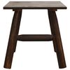 vidaXL Side Table Burned wood Solid spruce wood Small Durable
