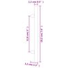 vidaXL Cabinet Handle Set of 20 Bronze Stainless steel