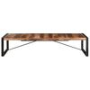 vidaXL Coffee Table Natural Wood, Black Solid Acacia Wood, Rubberwood, Steel