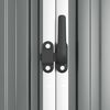 vidaXL Tool Shed Gray Galvanized steel, metal, plastic