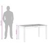 vidaXL Garden Table Varied wood tones Solid Acacia Wood Medium Durable