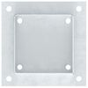 vidaXL Post Bases Square 12 pcs Silver 4.76x4.76" Galvanised Steel