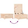 vidaXL Garden Sofa Set Natural Wood Solid pine wood (untreated) Large