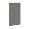 vidaXL Pleated Blind Anthracite 100% Polyester 29.5 x 39.4 in