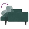 vidaXL Sofa Bed Dark Green Velvet (100% polyester), wood, plastic, foam