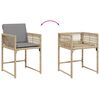 vidaXL Garden Dining Set Mix beige, Light grey