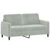 vidaXL Sofa Set Light grey