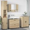 vidaXL Bathroom Furniture Set with Drawer with Shelf 4 pcs Sonoma Oak