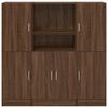 vidaXL Kitchen Cabinet Set Brown Oak Engineered wood Kitchen Cabinet Set