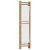 vidaXL Folding 3-Panel Room Divider 47.2" Bamboo and Canvas