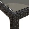 vidaXL Garden Dining Table Pure Black 98.43 x 39.37 x 29.53 in