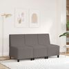 vidaXL Modular Sofa Unit Armless Light Grey 21.65 x 29.13 x 32.28 in