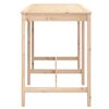 vidaXL Garden Table Natural Pine Solid pine wood (untreated) Large