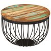 vidaXL Coffee Table Multicolor Solid reclaimed wood, steel Small