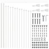 vidaXL Garden Fence White 680 x 75 cm