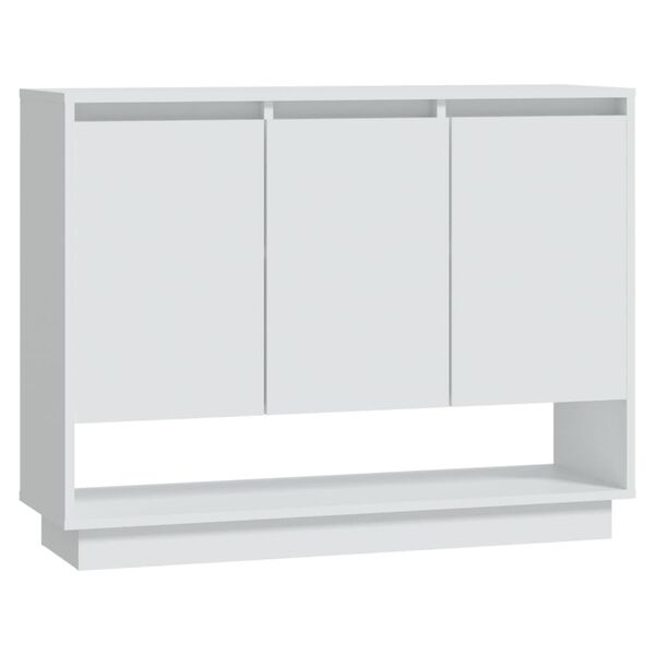 vidaXL Sideboard White Engineered wood 38.2x12.2x29.5 in Sideboard