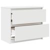 vidaXL TV Cabinet White Engineered Wood Medium TV Cabinet Rectangular