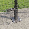 vidaXL Fence Post Other 26 pcs Grey 1.26 x 1.26 x 26.97 in Steel