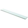 vidaXL Glass Panel Set of 2 Clear Toughened glass 39.4 x 4.7 in
