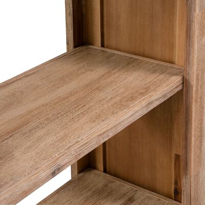 vidaXL 3-Tier Bookcase 31.5"x11.8"x43.3" Solid Acacia Wood