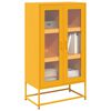 vidaXL Highboard Mustard Yellow Cold-rolled steel Standard