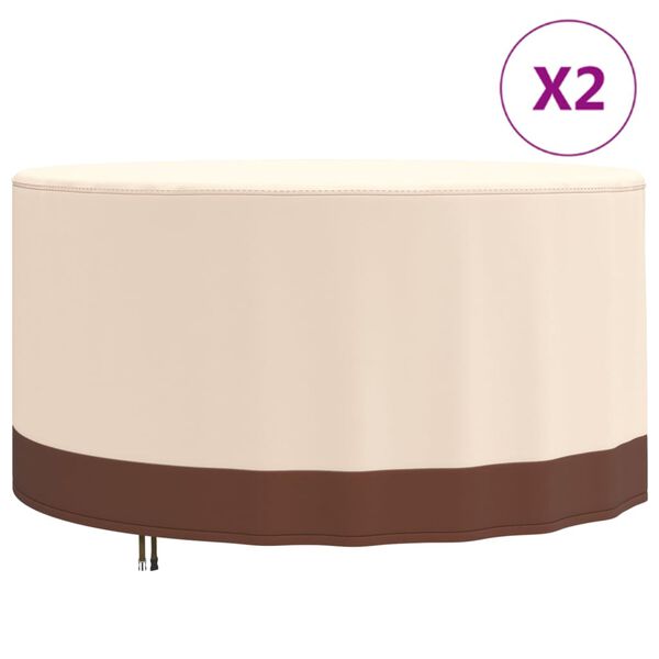 vidaXL Garden Furniture Cover Beige and brown