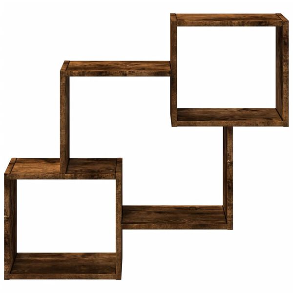 vidaXL Wall Cabinet Smoked Oak Engineered wood Medium Wall Cabinet