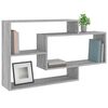 vidaXL Wall Shelf Grey Sonoma Engineered Wood Medium Wall Shelf