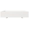 vidaXL Garden Planter White Solid pinewood Large Decorative Inlays
