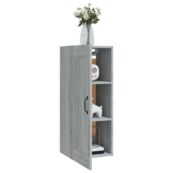 vidaXL Hanging Cabinet Grey Sonoma Engineered wood Medium
