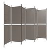 vidaXL 6-Panel Room Divider Anthracite 118.1"x78.7" Fabric