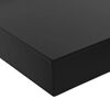 vidaXL Wall Mounted Shelf Set of 2 Black MDF 39.4x7.9x1.5 in
