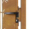 vidaXL Garden Gate 39.4x59.1" Corten Steel Bamboo Design