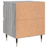 vidaXL Bedside Cabinet Grey Sonoma Engineered wood, Iron Small Storage