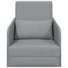 vidaXL Sofa Bed Light Grey 25.59 x 31.50 x 32.68 in Fabric