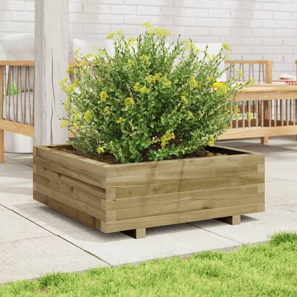 vidaXL Garden Planter Natural Pine Vacuum pressure treated pinewood