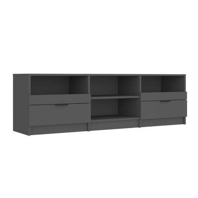 vidaXL TV Stand Black 59.1"x13.2"x17.7" Engineered Wood