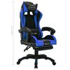 vidaXL Racing Chair Blue and Black