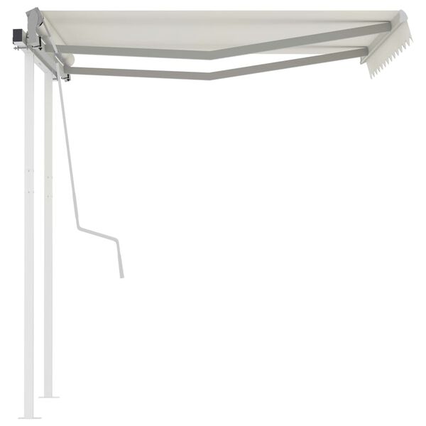 vidaXL Retractable Awning Cream