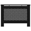vidaXL Radiator Cover Black 44.1"x7.5"x32.1" MDF