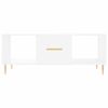 vidaXL Coffee Table White Engineered wood Medium Coffee Table