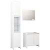 vidaXL Bathroom Furniture Set White Engineered Wood Medium