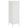 vidaXL Highboard White Steel 44.5 in tall, 15.4 in wide, 14.2 in deep