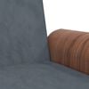 vidaXL Sofa Bed Dark Grey Velvet, plywood, metal Full