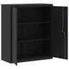 vidaXL File Cabinet Black Powder-coated steel Large