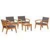 vidaXL Bistro Set Brown 45 x 45 x 38cm Solid Acacia wood
